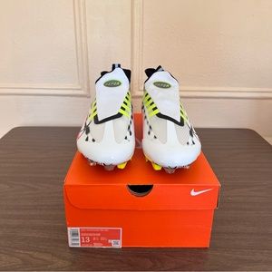 Nike Vapor Elite 360 Football Cleats White Volt